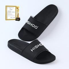 Dép quai ngang quai nhựa Đen HISHOO N112