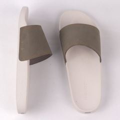 Dép quai ngang Nubuck Xanh rêu HISHOO U111