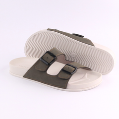 Dép quai ngang Da Nubuck 2 Khoá HISHOO D111