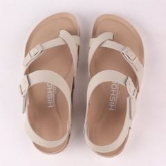 Dép đế trấu birken bé trai bé gái sandal quai ngang xỏ ngón premium HISHOO B118