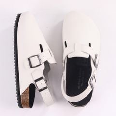 Dép đế trấu Sandal sục Boston Sandal quai ngang da lộn HISHOO R111