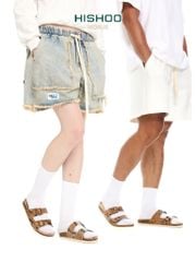 Dép đế trấu birken 2 khoá Nâu Vân Rắn premium HISHOO B093