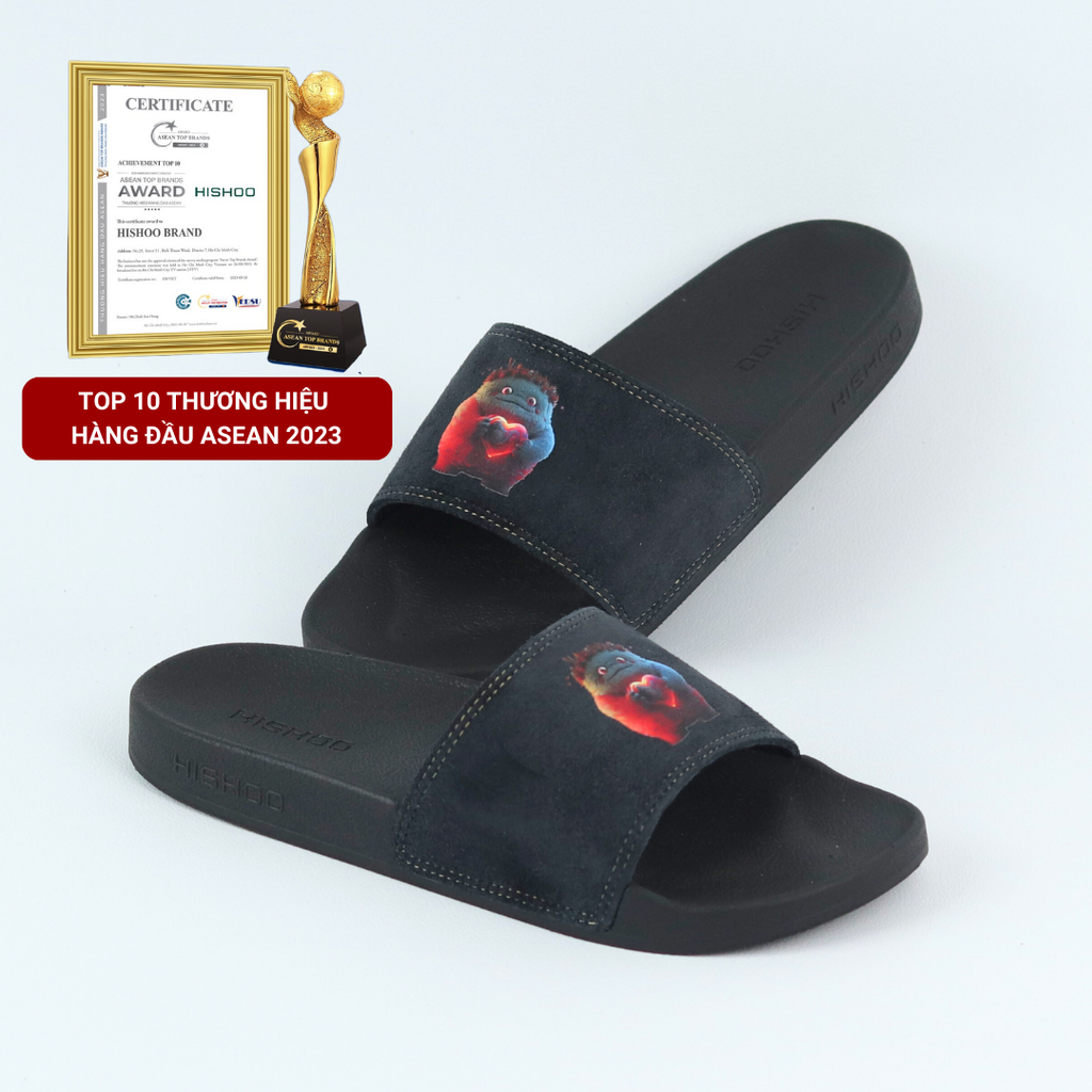 Dép quai ngang da bò Cục Đất Yêu Cậu HISHOO U113
