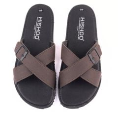 Dép lê bệt Daily Trek Sandal (Sandal đi bộ đường dài) Nam quai ngang chéo có khóa lót da premium Felix HISHOO P096