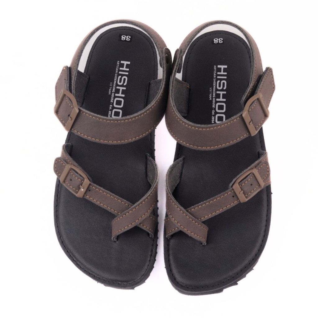 Dép Sandal Daily Trek sandal (sandal đi bộ đường dài) Nam xỏ ngón lót da premium Felix HISHOO P118