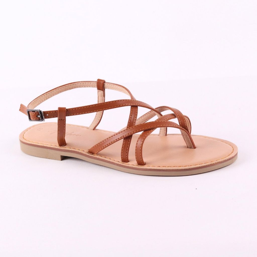 Giày Sandal Nữ Quai hậu Xỏ Ngón Dây Mảnh Hishoo S022