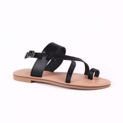 Giày Sandal Nữ Đế Bệt Quai Chéo Dây Mảnh Hishoo S057