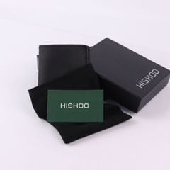 Ví Da Dáng Đứng Nam Nữ Đựng Thẻ [ĐEN] Alpha Da Bò Phụ Kiện Hishoo V004