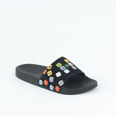 Dép quai ngang da bò lộn Icon Cảm Xúc Emoji HISHOO U112