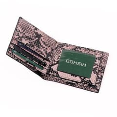 Ví Da Ngang Nam Nữ Đựng Thẻ [DA RẮN] Alpha Da Bò Phụ Kiện Hishoo V005