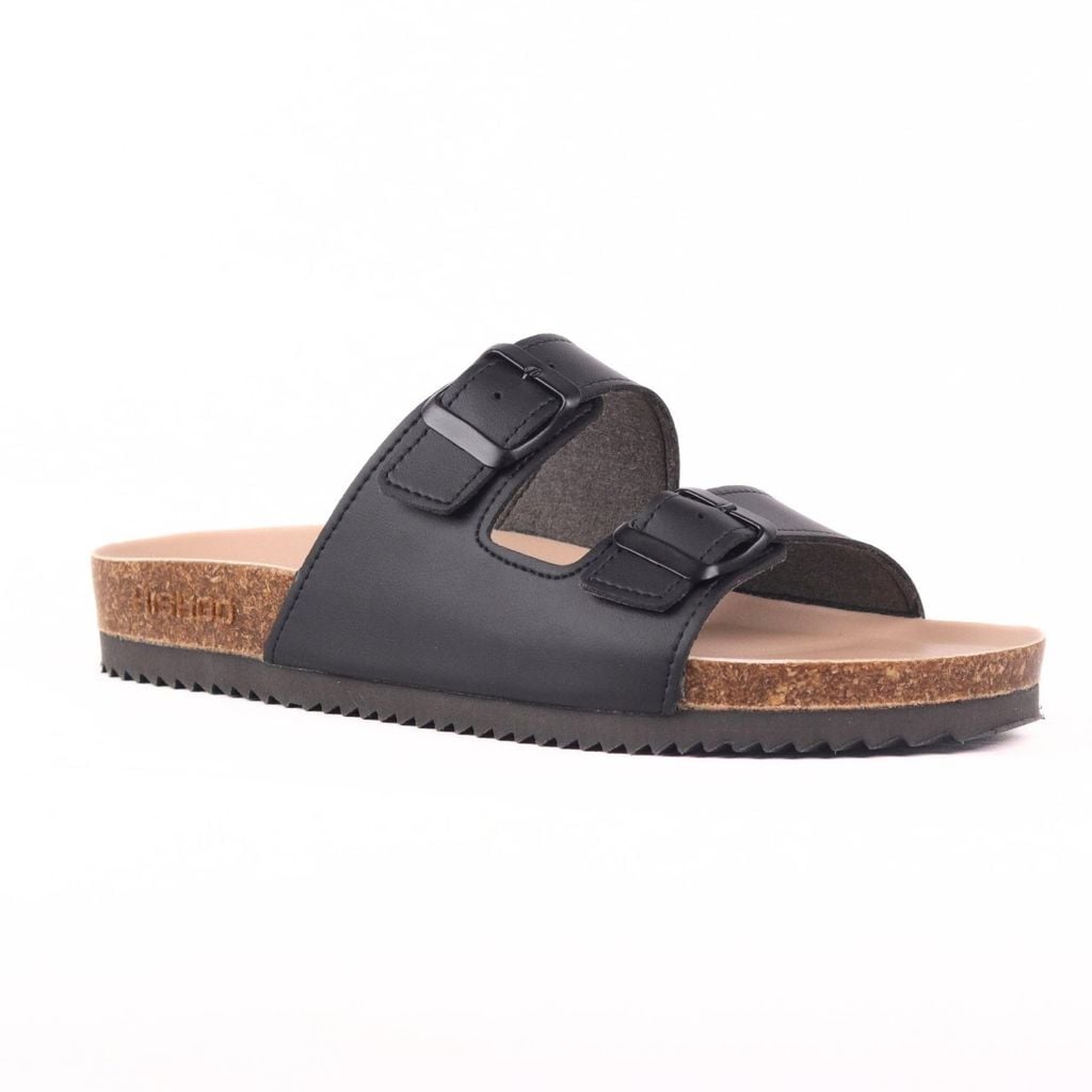 Dép đế trấu birken bé trai bé gái 2 khoá premium HISHOO B093