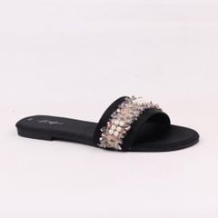 Dép Lê Nữ Đế Bệt Quai Ngang Đính Đá Có Bigsize HISHOO S063