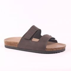 Dép đế trấu birken bé trai bé gái quai ngang xé dán premium HISHOO B105