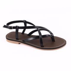 Giày Sandal Nữ Quai Ngang Có Bigsize Hishoo S023
