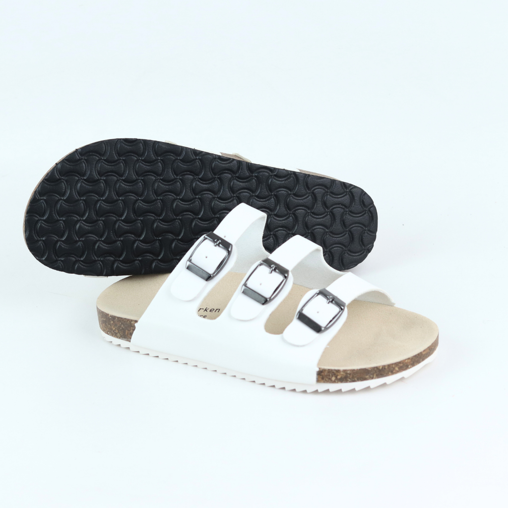Dép đế trấu birken quai ngang 3 khoá HISHOO S092