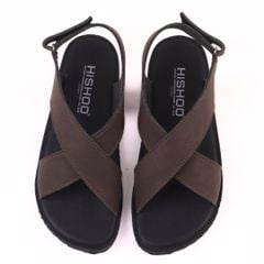 Dép Sandal Daily Trek Sandal (Sandal đi bộ đường dài) Nam quai chéo lót da premium Felix HISHOO P002