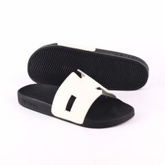 Dép quai ngang Da bò Chữ H HISHOO U114