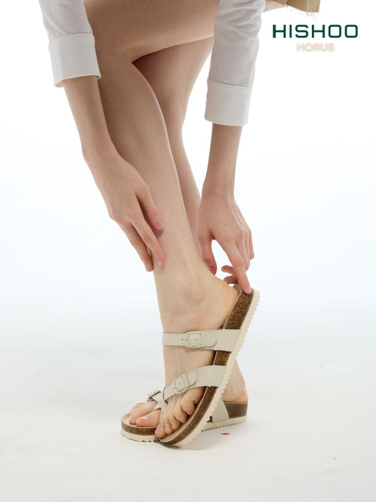 Dép đế trấu birken xỏ ngón premium HISHOO B098
