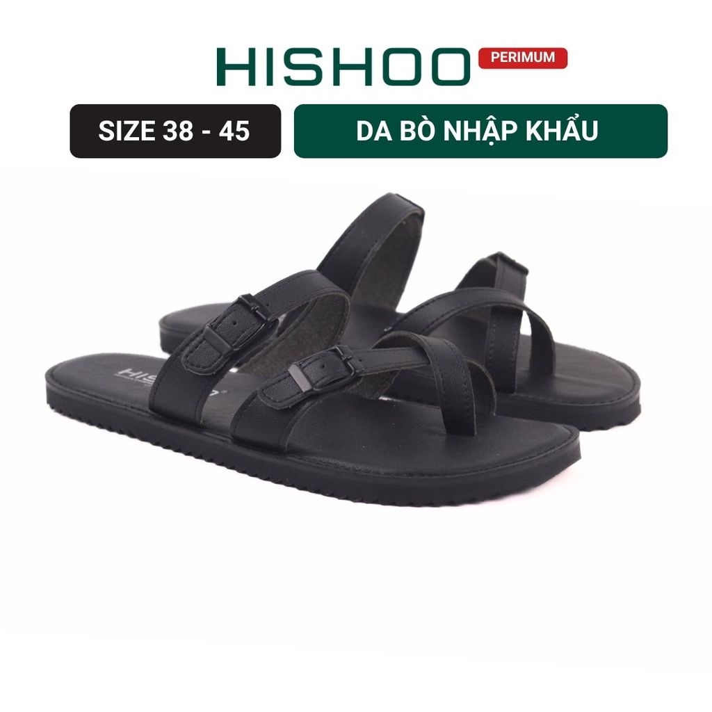 Dép lê bệt Daily Trek sandal (sandal đi bộ đường dài) Nam xỏ ngón lót da premium Felix HISHOO P098