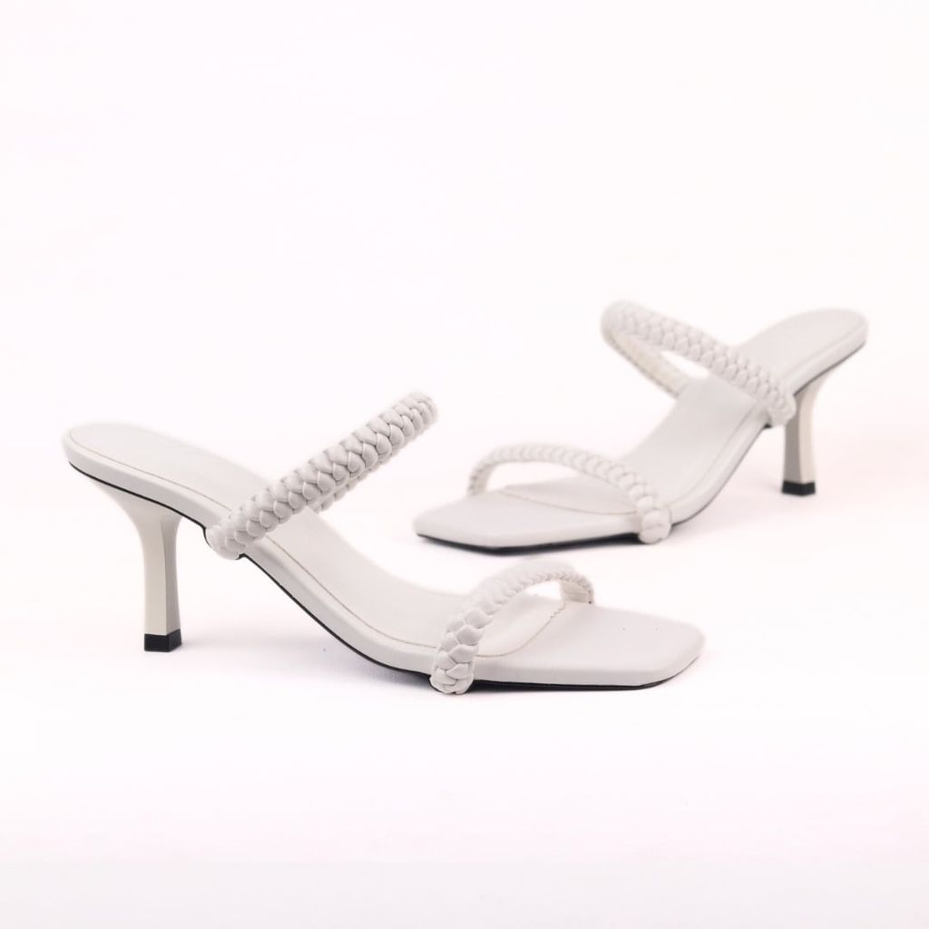 Giày Cao Gót 7cm Quai Ngang Gót Nhọn Hishoo S003