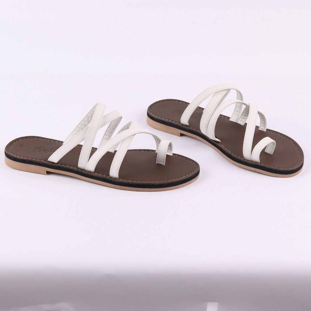 Dép Lê Nữ Xỏ Ngón Đế Bệt Quai Đan Chéo có Bigsize HISHOO S071