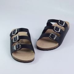 Dép đế trấu birken quai ngang 3 khoá HISHOO S092