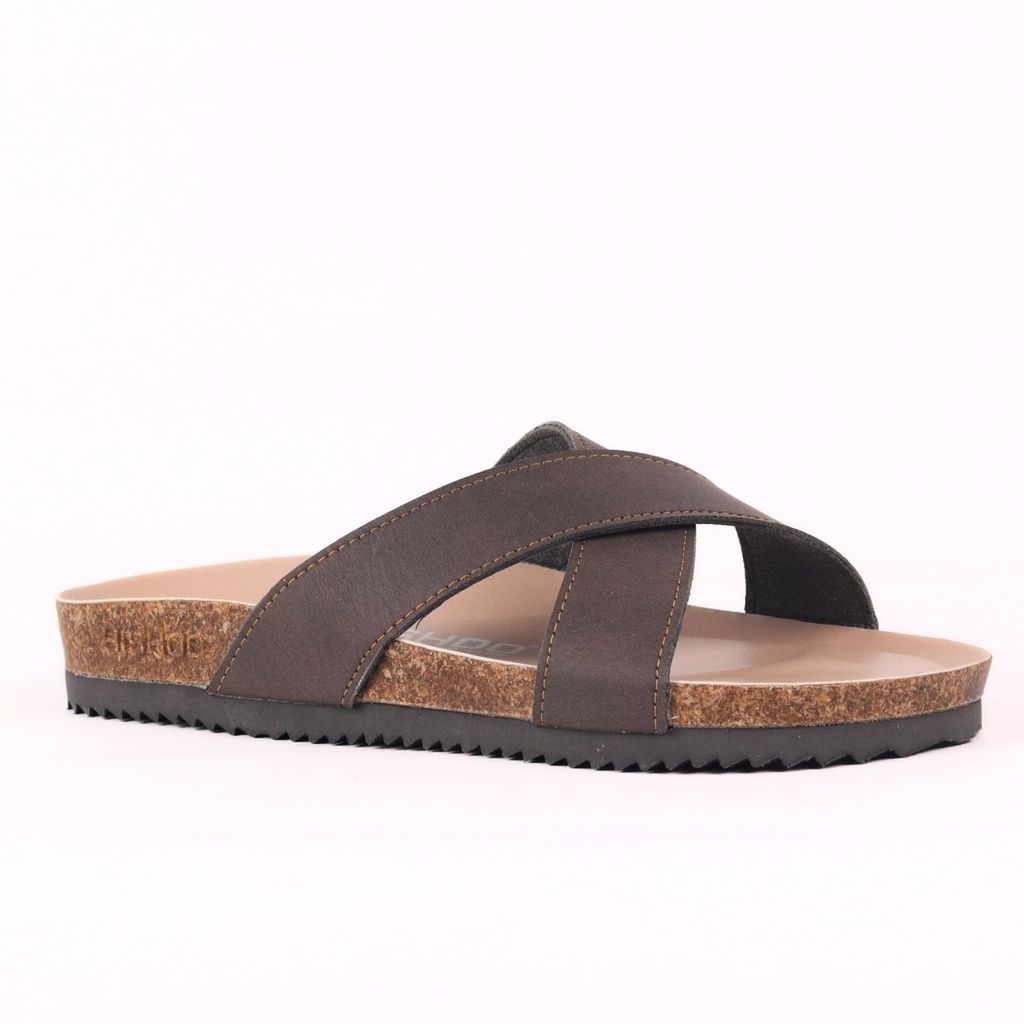 Dép đế trấu birken bé trai bé gái quai ngang chéo premium HISHOO B096