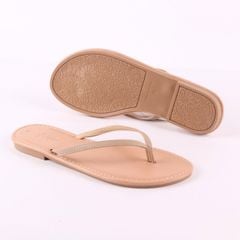 Dép Lê Nữ Xỏ Ngón Đế Bệt Quai Hoạ Tiết Thổ Cẩm HISHOO S070