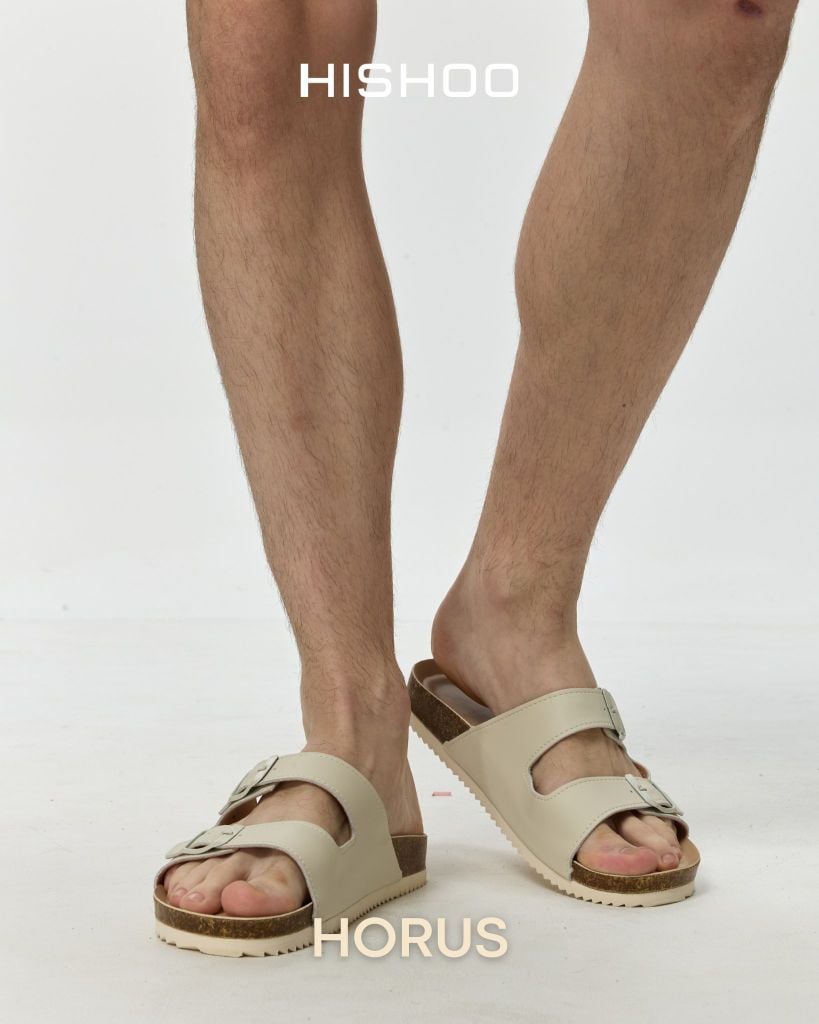 Dép đế trấu birken 2 khoá premium HISHOO B093