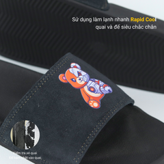 Dép quai ngang da bò lộn Gấu Bặm Trợn HISHOO U113