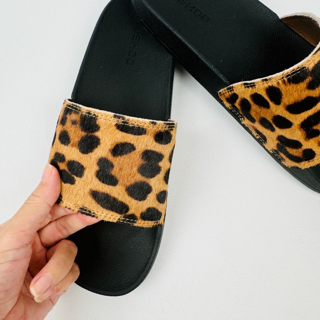 Dép quai ngang da bò Beo Cowhide HISHOO U555