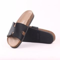 Dép đế trấu birken chữ H premium HISHOO B095