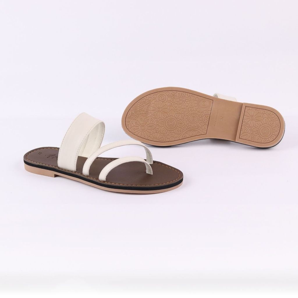 Dép Lê Nữ Xỏ Ngón Đế Bệt Quai Ngang có Bigsize HISHOO S035