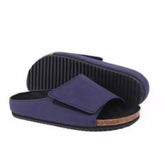 Dép đế trấu birken xé dán Form Công Thái Học quai ngang da lộn HISHOO R108