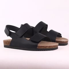 Dép đế trấu birken sandal quai ngang xé dán premium HISHOO B110