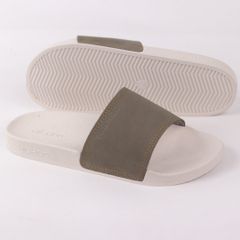 Dép quai ngang Nubuck Xanh rêu HISHOO U111
