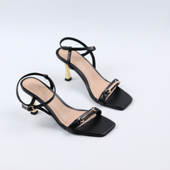 Giày Cao gót Sandal Nữ quai mảnh 7cm Hishoo  S084