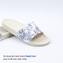 Dép quai ngang da bò In Hình Xứ Jouy HISHOO U112