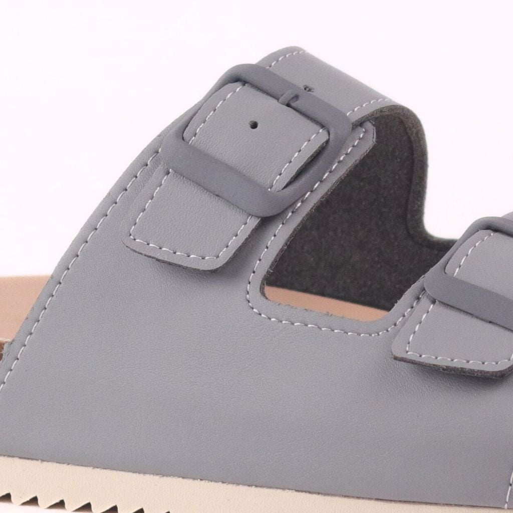 Dép đế trấu birken bé trai bé gái 2 khoá premium HISHOO B093