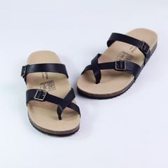Dép đế trấu birken quai ngang xỏ ngón HISHOO S098