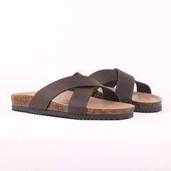 Dép đế trấu birken bé trai bé gái quai ngang chéo premium HISHOO B096