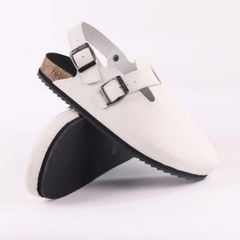 Dép đế trấu Sandal sục Boston Sandal quai ngang da lộn HISHOO R111