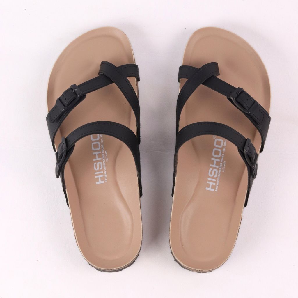 Dép đế trấu birken bé trai bé gái  xỏ ngón premium HISHOO B098