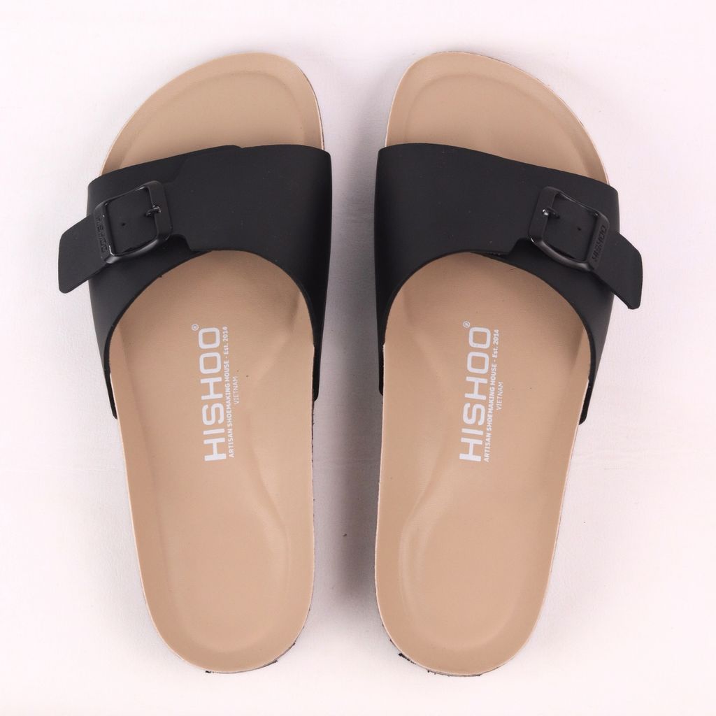 Dép đế trấu birken 1 khoá premium HISHOO B113
