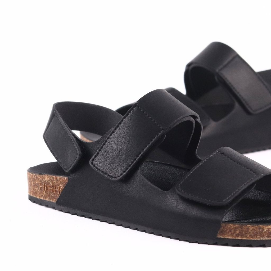 Dép đế trấu Sandal birken quai ngang da bò HISHOO M110