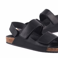 Dép đế trấu Sandal birken quai ngang da bò HISHOO M110