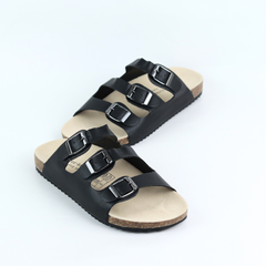 Dép đế trấu birken quai ngang 3 khoá HISHOO S092