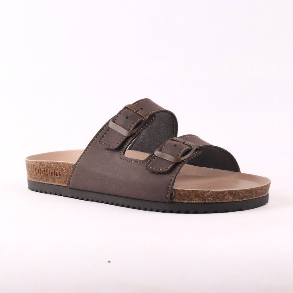 Dép đế trấu birken 2 khoá premium HISHOO B093