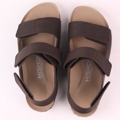 Dép đế trấu birken sandal quai ngang xé dán premium HISHOO B110