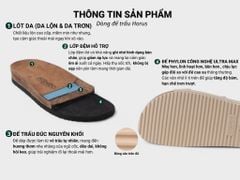 Dép đế trấu birken quai ngang chéo da lộn premium HISHOO H096